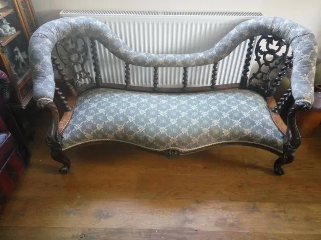 Antique Circa 1860 Conversational Sofa fully restored!