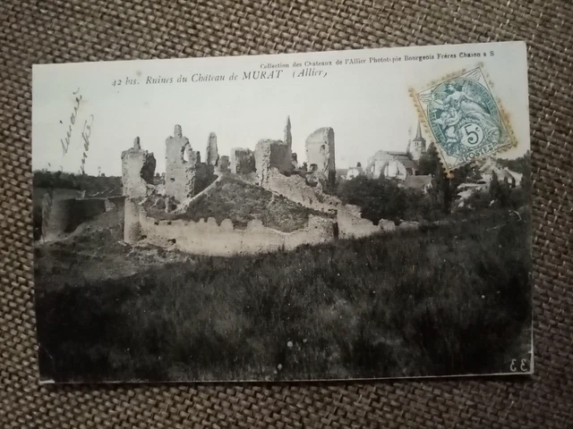 Cpa Ruins Of The Castle Of Murat