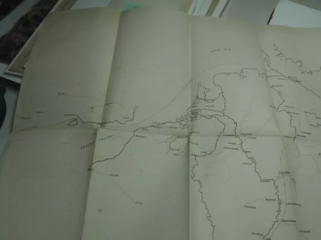 Rare Early U.S. Government Railroad Map of Europe 1846