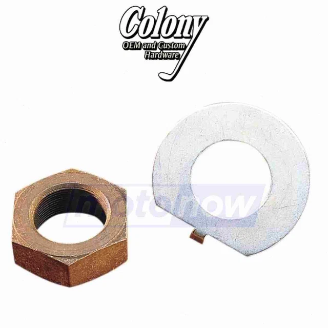 Colony Stem Nut and Lock Washer Kit for 1955-1957 Harley Davidson FLH dg