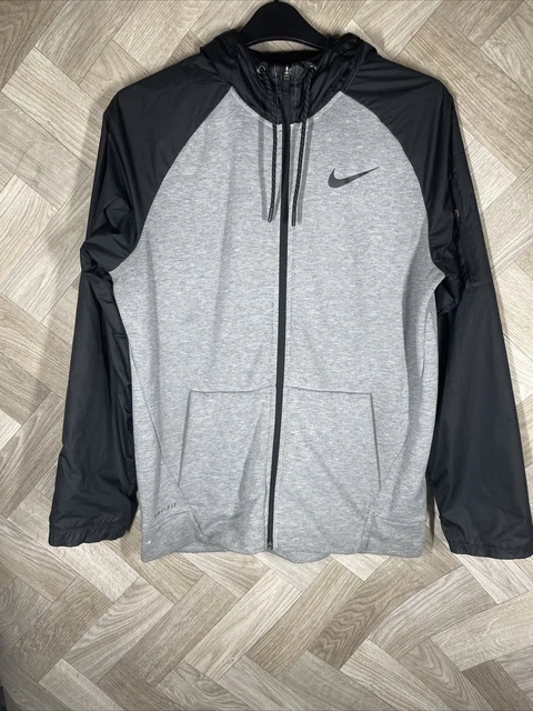 FELPA CON CAPPUCCIO uomo Nike DRI FIT cerniera completa DB4206 063