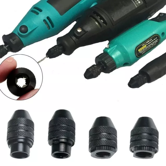 Multi Chuck Keyless For Grinder Rotary Tools Faster Bits Swaps Tool 0.3mm-3.2mm