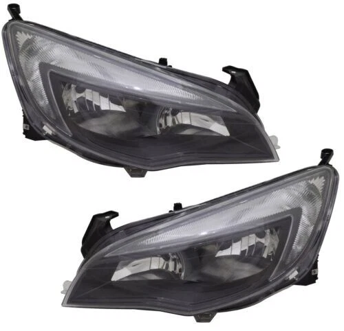 Scheinwerfer Set Opel Astra J 5-türig 2009-2012 Schwarz Mit Motor | Scheinwerfer