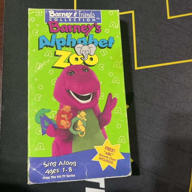 Vhs Barney Barneys Alphabet Zoo Vhs 1994 Collezione Barney