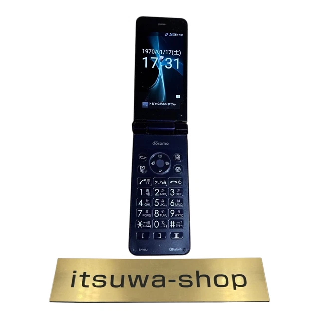 AQUOS SH-01J Blue Black SHARP docomo AQUOS ケータイ SH-01J Blue