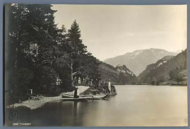 Würthle & Sohn, Salzburg, Thumsee  Vintage silver print. Vintage Germany Tirag