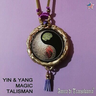 yin yang buddist tibet necklace talisman medallion pendant amulet asian jewelry