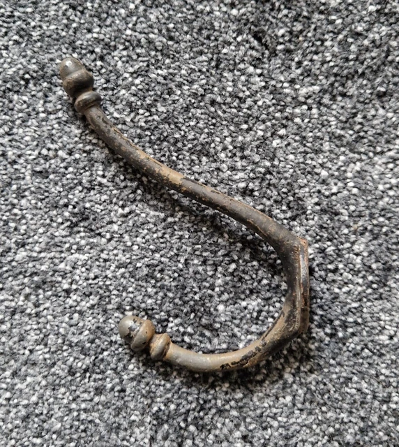 Antique Cast Iron Balck Acorn Coat Hooks x9 Available (Reclaimed, Salvage)