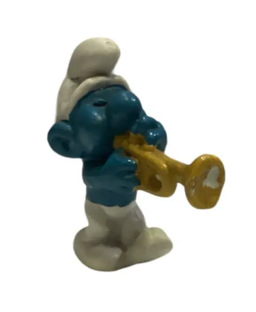 Puffi Smurfs Puffo Con Tromba #20047 Usato No Etichetta 1974 Buone Condizioni