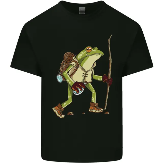 Trekking Hiking Rambling Frog Toad Funny Mens Cotton T-Shirt Tee Top