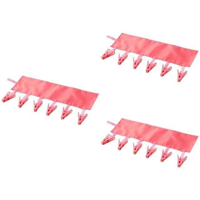 3 Pieces Voyage Pince À Linge De Salle Bain Étendoir Pliable