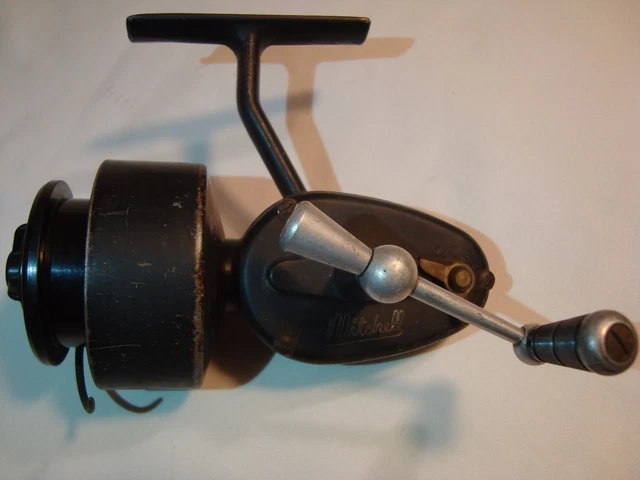 Moulinet Mitchell 300 Half Bail 1946-1949 - 3ème Version Avec Boîte, Collector Vintage