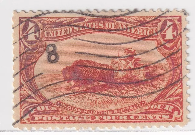 USA stamps - 1898 Trans-Mississippi Exposition Issue 4C_ Cancel Study: Waves