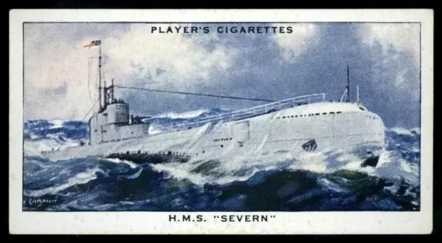 1939 Cigarette Cards by John Player Modern Naval Craft #13 H.M.S. SEVERN