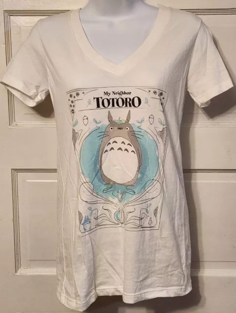 Women's Her Universe Studio Ghibli My Neighbor Totoro Short Sleeve V Neck S