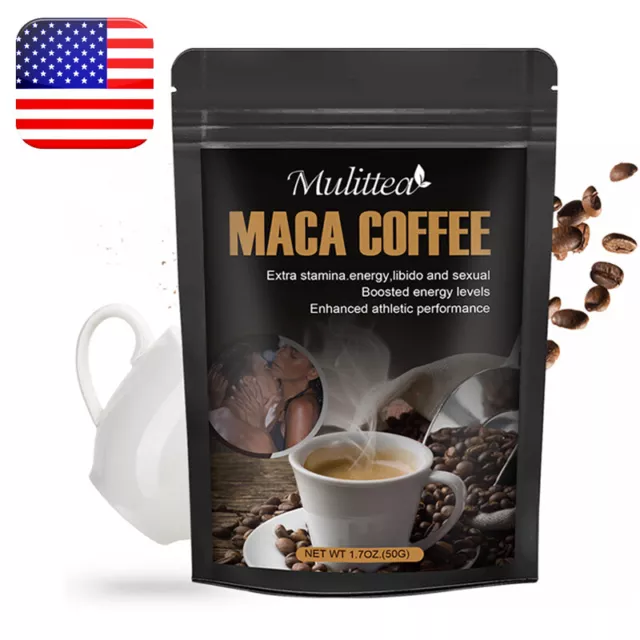 Ginseng Maca Coffee Energy Coffee for Men Power Relieve Stress Professional 50g