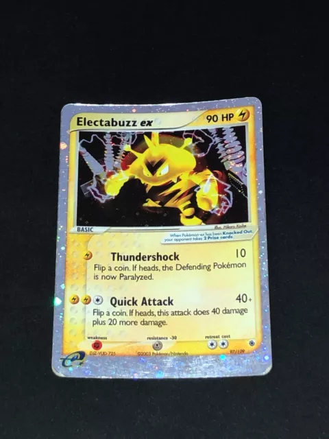 Pokemon Electabuzz ex 97/109 holo ENG