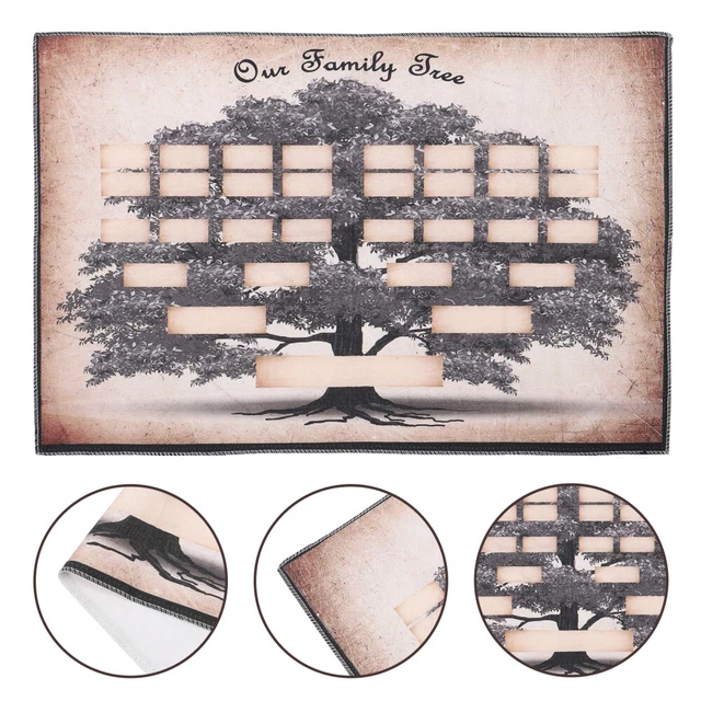 GENEALOGY ORGANIZER GENEALOGICAL Tree Chart Ancestry Name Poster £10.18 ...