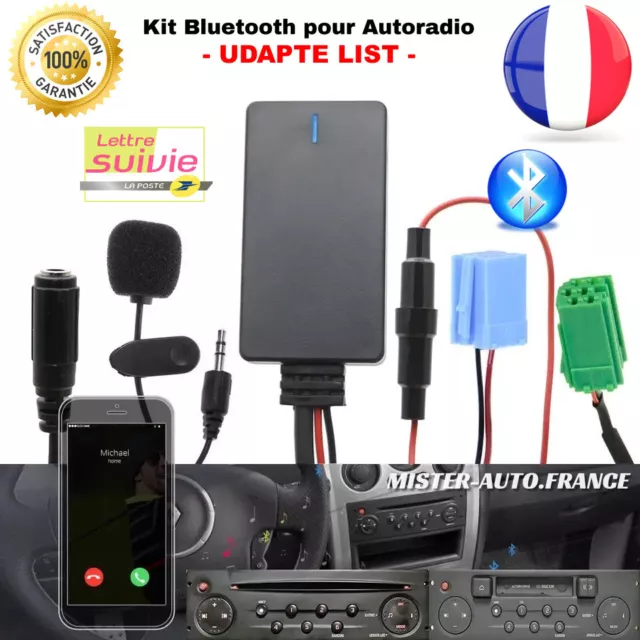 Kit Adaptateur Bluetooth Renault★Autoradio ✅Clio Megane Scenic Twingo Modus Etc