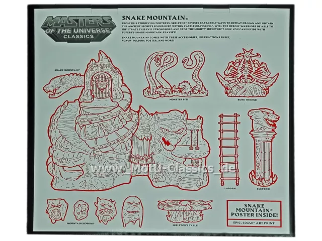 SNAKE MOUNTAIN Playset Spielset Masters of the Universe Classics Super 7 NEU OVP 2