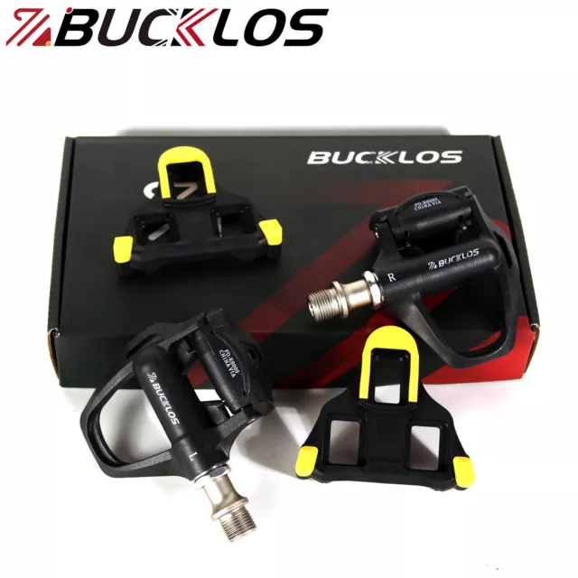 BUCKLOS PD-R8000 Pedale Klickpedal Rennrad Fahrrad SH11 Cleat für Shimano SPD-SL