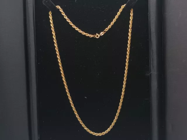 Vintage 9ct Yellow Gold 17.5 inch 4.25g