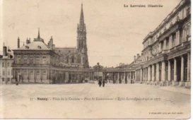 CPA 54 NANCY Place de la Carriere Government Place Church Saint Epvre