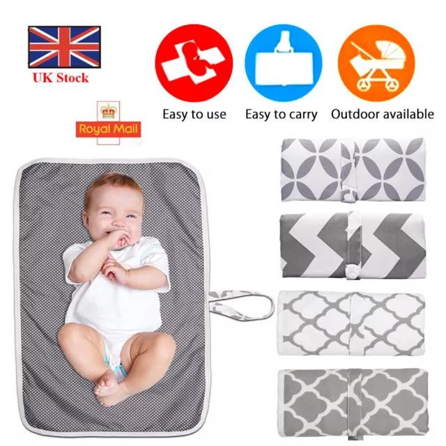 Portable Foldable Washable Baby Waterproof Travel Nappy Diaper Changing Mat Pad