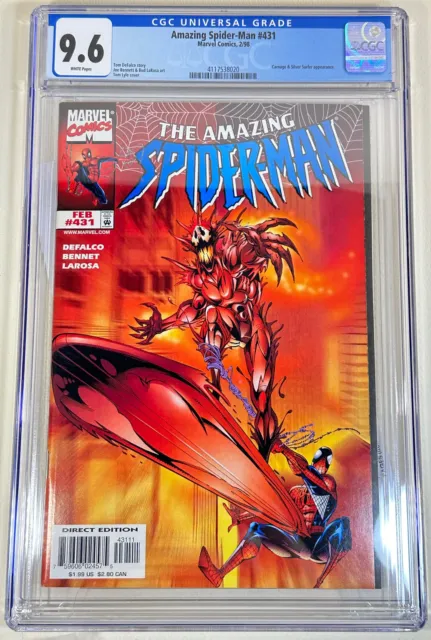 The Amazing Spider-Man #431, Feb 1998, Marvel Comics, CGC Grade 9.6 NM+