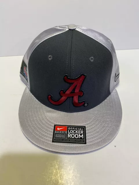 Alabama Crimson Tide Nike Adjustable Hat Cap Peach Bowl Champions Locker Room