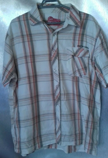 Camicia a maniche corte multicolore animale taglia xl da ascella ad ascella 23 pollici