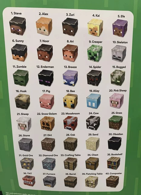 WOOLWORTHS MINECRAFT CUBEEZ - Choose your own! $2.95 - PicClick AU