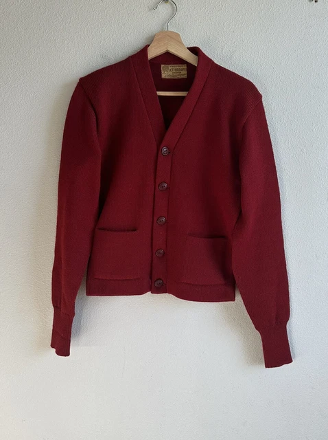 Vintage 60s Wool Varsity Cardigan