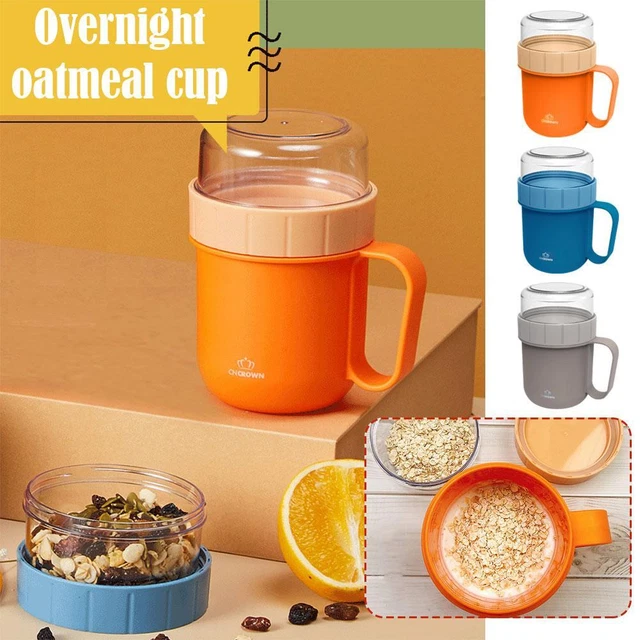 Contenitori avena durante la notte con coperchi tazze avena capacità 750 ml[