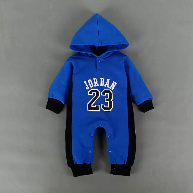 Top Baby Newborn Toddler Kids Boy Girl Sport Long Sleeve  Hoodie Romper Outfit 3