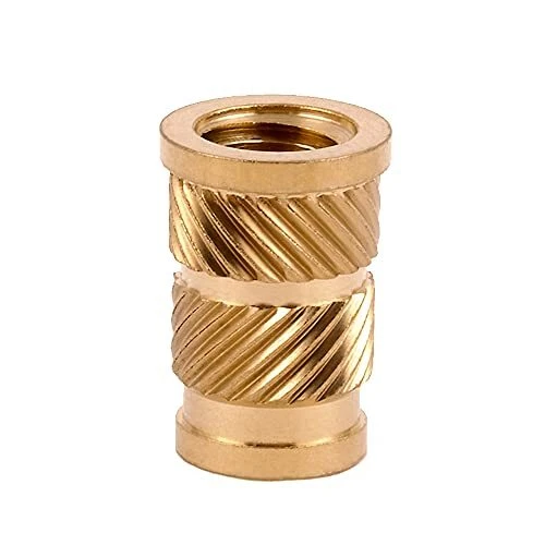 Threaded Insert for Plastic Straight Flanged Brass Thread Inserts 5/16-18 Pac...