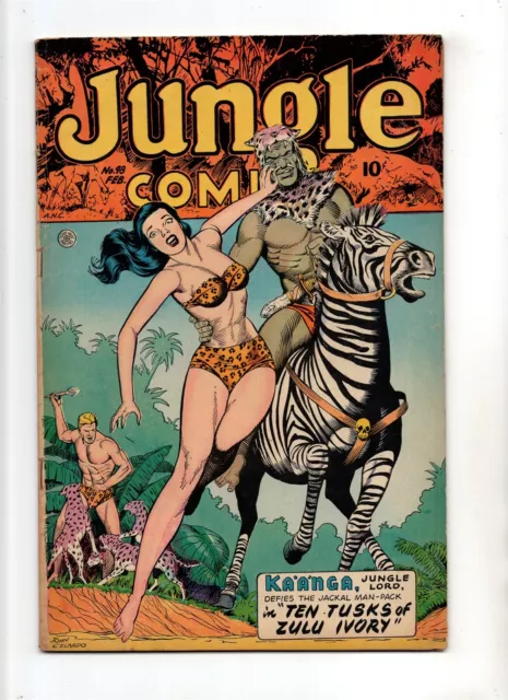 Jungle Comics #98 VINTAGE Fiction House Comic Magazine Kaanga Golden Age 10¢