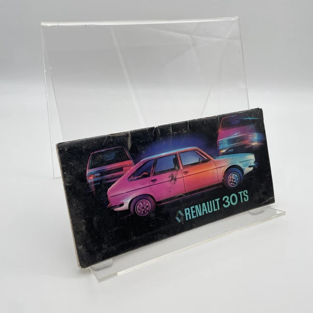 RENAULT 30 TS Type R. 1275 Operating Instructions Maintenance £23.58 ...