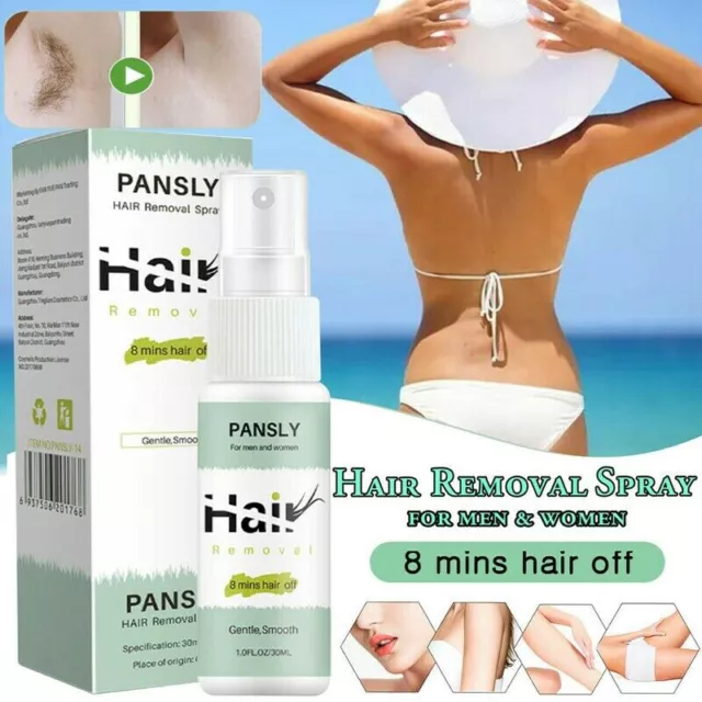 30ML PANSLY PAINLESS Hair Removal Spray Permanent Depilatory Cream Soft  Skin  EUR 670  PicClick FR