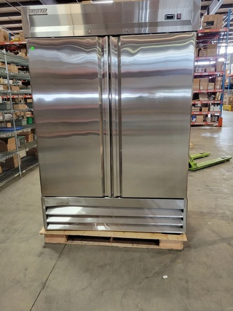 |3230| MoTak MSD-2DR-BAL 54" Two Section Reach In Refrigerator, 2 Doors, 115v