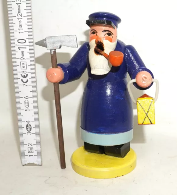 Räuchermann Räuchermännchen Wärter Wächter 12cm SEHR ALT /P16107 3