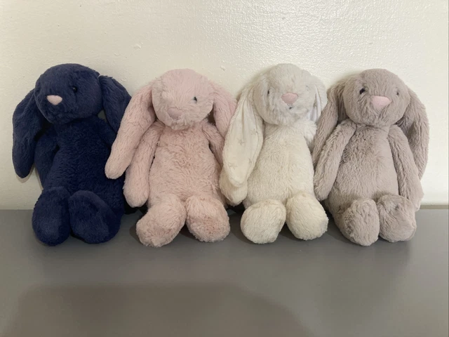 JELLYCAT SMALL BASHFUL Bunnies Bundle X4 Used Condition £15.00 ...
