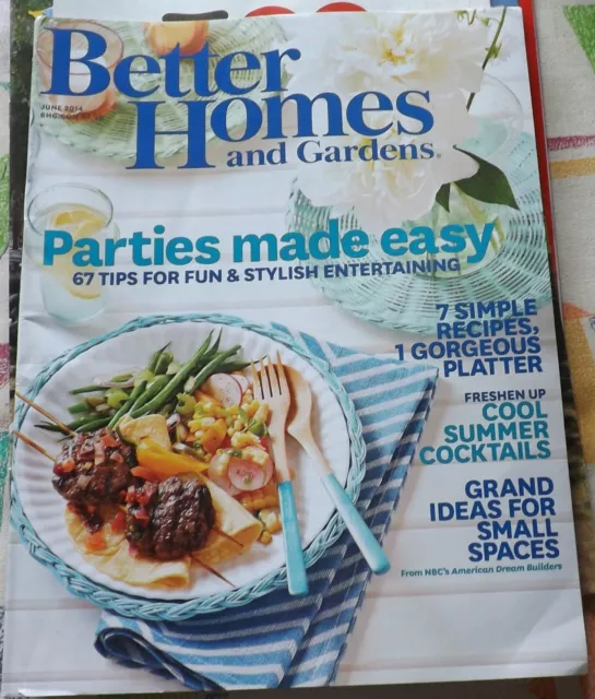 Better Homes and Gardens Monthly Magazine June 2014 New Unread English Fast Ship