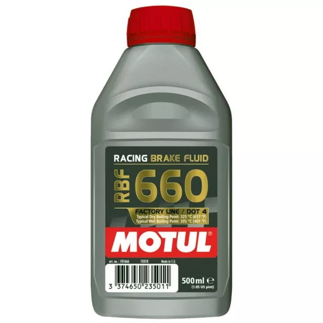 MOTUL Rbf 660 Huile Freins Dot 4 Auto Moto Racing Liquide 100% Synthétique 500ml