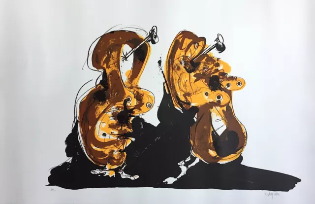 Rebeyrolle Paul Lithographie originale signée art abstrait abstraction