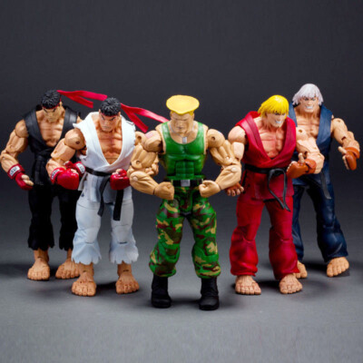 NECA STREET FIGHTER Ken Ryu Guile Chun Li Akuma 7" Action Figure Game