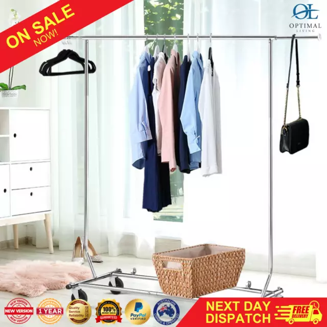 Commercial Clothing Portable Garment Rack Display Coat Clothes Stand Retail Shop
