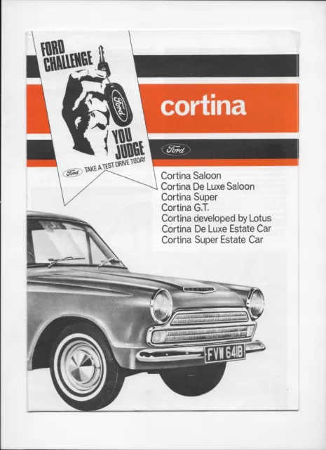 1965 Ford Cortina (Mk. 1) car brochure