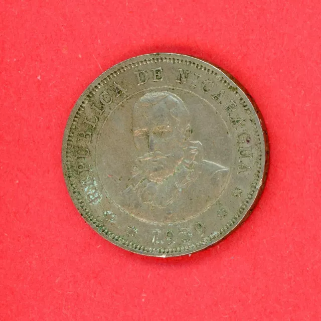 Nicaragua  50 Centavos  1939   Km # 19.1  F-Vf.