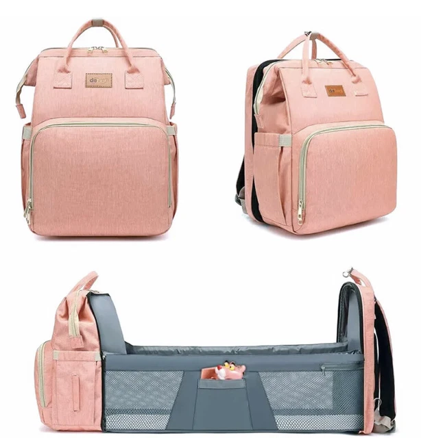 Waterproof 3 in 1 Baby Diaper Bag Backpack with Bassinet Changing Station Travel